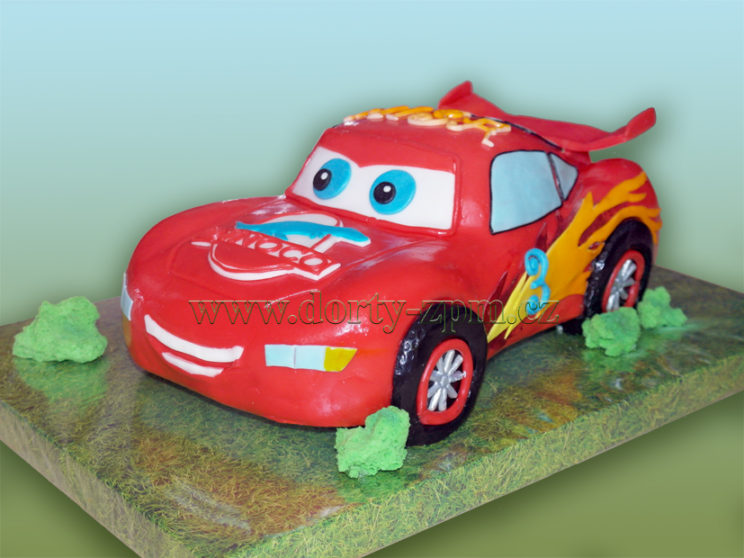 dort auto McQueen 3D, dětský