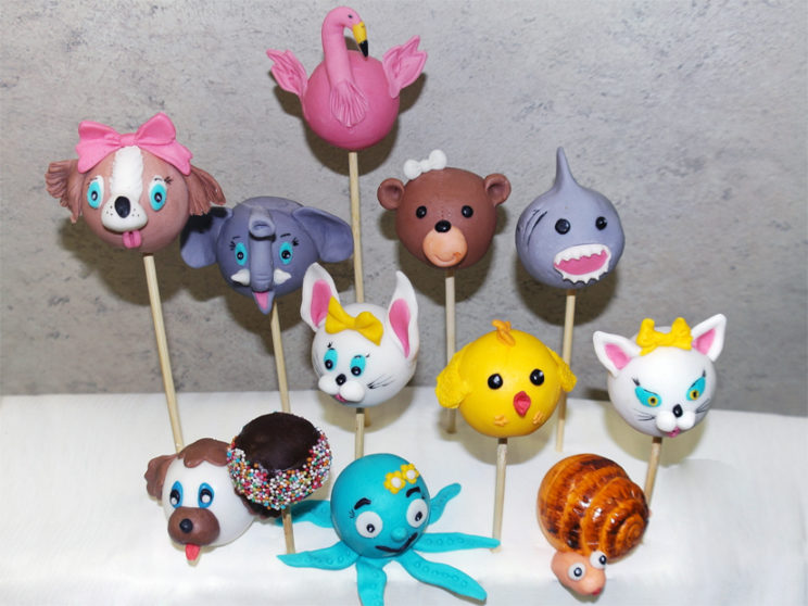 dortová lízátka, cake pops