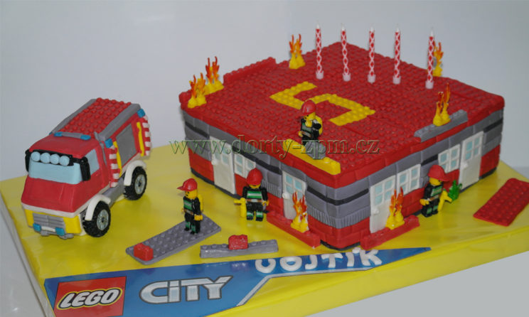 dort Lego City Hasiči, dětský, oheň, hasičské auto