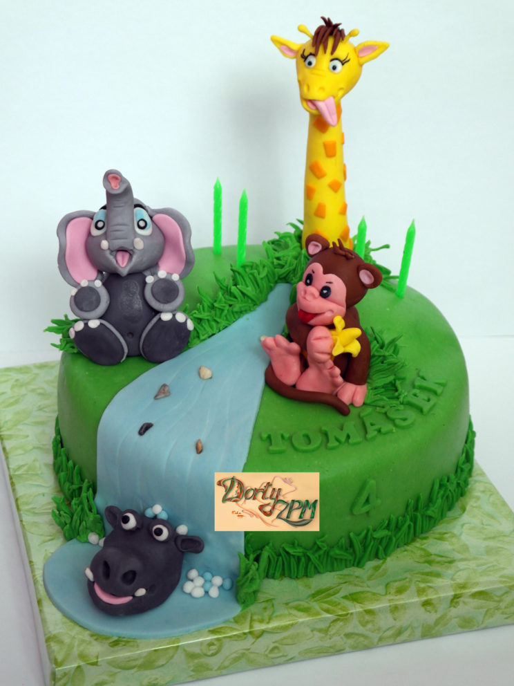 dort,dětský,zvířátka,opička,slon,hroch,žirafa